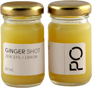 Quantas calorias em 1 unidade (180 ml) Ginger Shot?