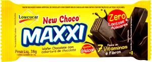 Quantas calorias em 1 unidade (19 g) New Choco Maxxi?