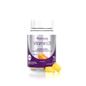 Quantas calorias em 1 unidade (2,5 g) Vitamin D3 Gummy?