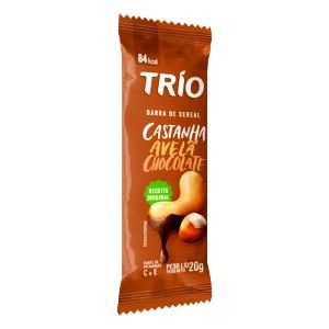 Quantas calorias em 1 unidade (20 g) Barra de Cereais Aveia Laranja com Chocolate?