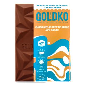 Quantas calorias em 1 unidade (20 g) Chocolate Ao Leite de Arroz 47% Cacau?