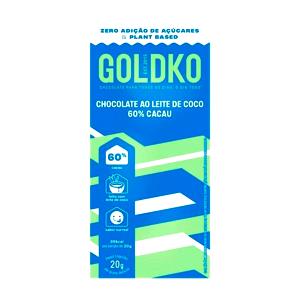 Quantas calorias em 1 unidade (20 g) Chocolate Ao Leite de Coco 60% Cacau?