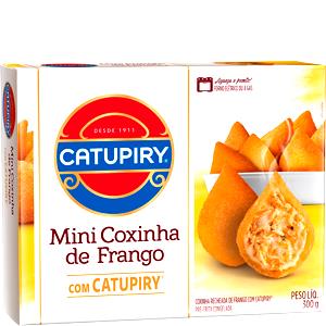 Quantas calorias em 1 unidade (20 g) Mini Coxinha de Frango com Catupiry?