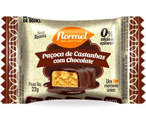 Quantas calorias em 1 unidade (20 g) Paçoca de Castanha de Caju Diet?