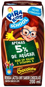 Quantas calorias em 1 unidade (200 ml) Pirakids School?