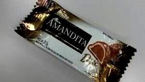 Quantas calorias em 1 unidade (21,5 g) Amandita Due?