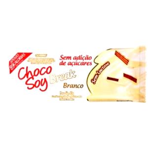 Quantas calorias em 1 unidade (21 g) Choco Soy Break Branco?