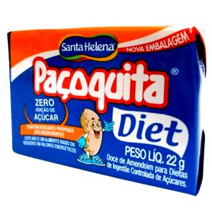 Quantas calorias em 1 unidade (22 g) Paçoca Diet?