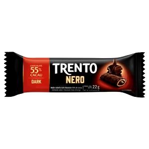 Quantas calorias em 1 unidade (22 g) Trento Nero Dark 55%?