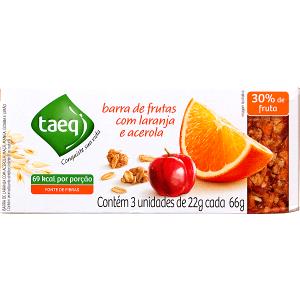 Quantas calorias em 1 unidade (24 g) Barra de Cereal Laranja e Acerola?