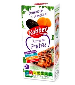 Quantas calorias em 1 unidade (24 g) Barra de Frutas Damasco e Ameixa?