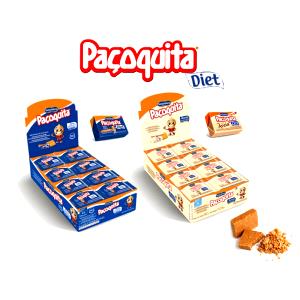 Quantas calorias em 1 unidade (24 g) Paçoca Diet?