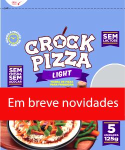 Quantas calorias em 1 unidade (25,5 g) Crock Pizza Light?