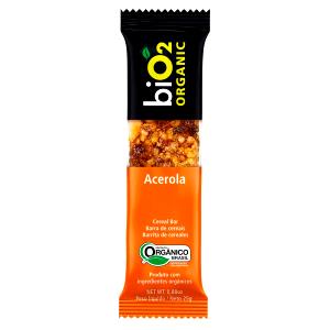 Quantas calorias em 1 unidade (25 g) Barra de Cereais Orgânica Acerola?