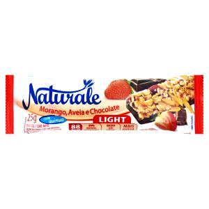 Quantas calorias em 1 unidade (25 g) Barra de Cereal Morango, Aveia e Chocolate?