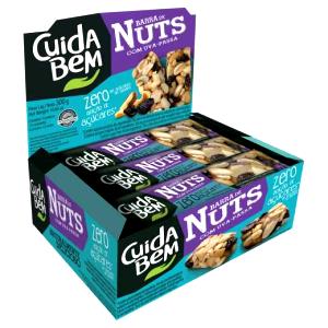 Quantas calorias em 1 unidade (25 g) Barra de Nuts com Uva-Passa?