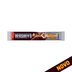 Quantas calorias em 1 unidade (25 g) Choco Tubes Ao Leite?