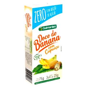 Quantas calorias em 1 unidade (25 g) Doce de Banana com Cupuaçu Zero?