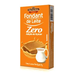 Quantas calorias em 1 unidade (25 g) Fondant de Leite Zero?