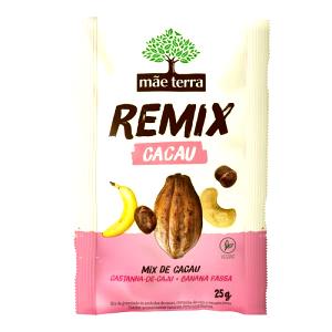 Quantas calorias em 1 unidade (25 g) Remix Cacau?