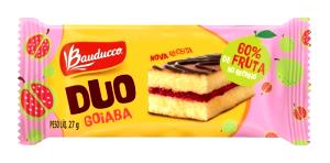 Quantas calorias em 1 unidade (27 g) Duo Goiaba?