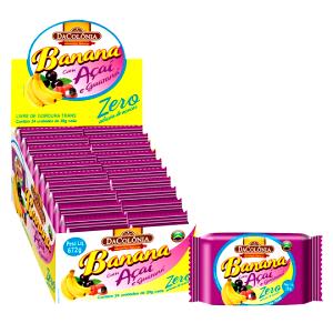 Quantas calorias em 1 unidade (28 g) Banana com Açaí e Guaraná Zero?