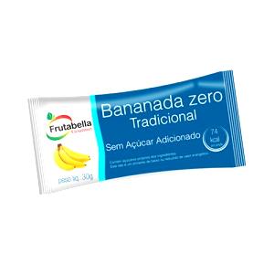 Quantas calorias em 1 unidade (30 g) Bananada Zero Açúcar?