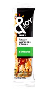 Quantas calorias em 1 unidade (30 g) Barra Nuts com Sementes?