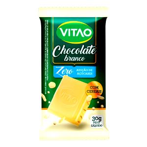 Quantas calorias em 1 unidade (30 g) Chocolate Branco com Cereais?