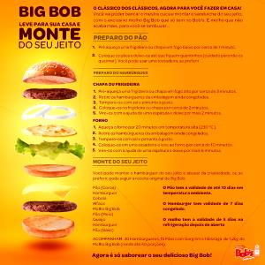 Quantas calorias em 1 unidade (30 g) Molho Big Bob?