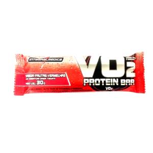 Quantas calorias em 1 unidade (30 g) VO2 Whey Bar Frutas Vermelhas e Iogurte?