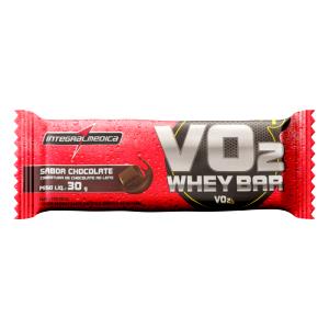 Quantas calorias em 1 unidade (30 g) VO2 Whey Bar Sabor Chocolate?