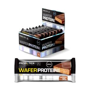 Quantas calorias em 1 unidade (30 g) Wafer Protein Amendoim?