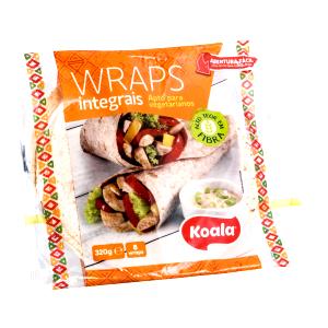 Quantas calorias em 1 unidade (30 g) Wrap Integral?