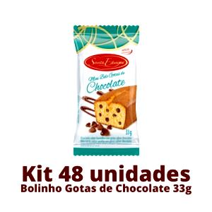 Quantas calorias em 1 unidade (33 g) Mini Bolo Gotas de Chocolate?