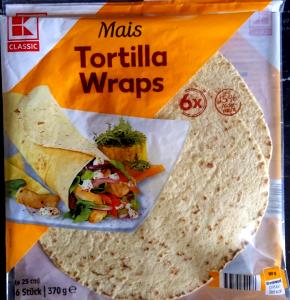 Quantas calorias em 1 unidade (33 g) Tortilla Wrap?