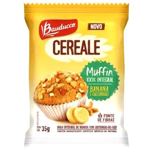 Quantas calorias em 1 unidade (35 g) Muffin Cereale Banana e Castanhas?