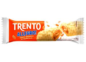 Quantas calorias em 1 unidade (35 g) Trento Allegro Choco Branco Amendoim?