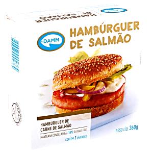 Quantas calorias em 1 unidade (360 g) Hambúrguer de Salmão?
