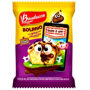 Quantas calorias em 1 unidade (40 g) Bolinho com Gotas de Chocolate?