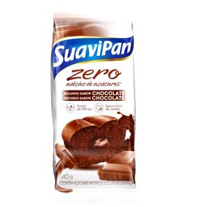 Quantas calorias em 1 unidade (40 g) Bolinho Sabor Chocolate Zero?