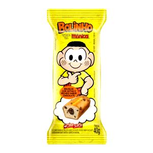 Quantas calorias em 1 unidade (40 g) Bolinho Turma da Mônica Baunilha com Gotas de Chocolate?