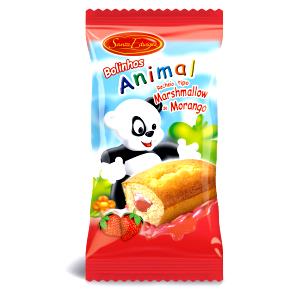 Quantas calorias em 1 unidade (40 g) Bolinhos Animal Recheio tipo Marshmallow?