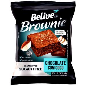 Quantas calorias em 1 unidade (40 g) Brownie Chocolate com Coco?