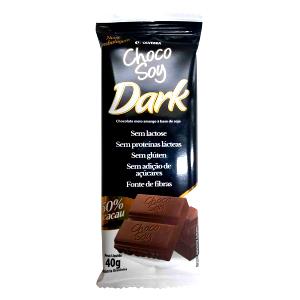 Quantas calorias em 1 unidade (40 g) Choco Soy Dark?