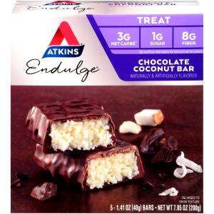 Quantas calorias em 1 unidade (40 g) Chocolate Coconut Bar?