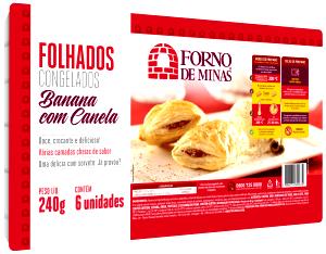 Quantas calorias em 1 unidade (40 g) Folhado Banana com Canela?