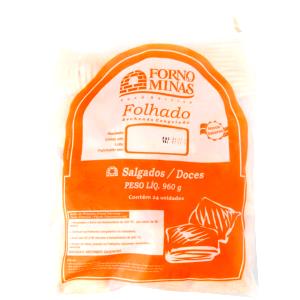 Quantas calorias em 1 unidade (40 g) Folhados Congelados Palmito?