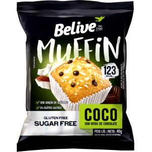 Quantas calorias em 1 unidade (40 g) Muffin Coco e Chocolate?