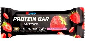 Quantas calorias em 1 unidade (40 g) Protein Bar com Recheio Morango Silvestre?